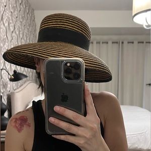 Vintage Daniele Meucci straw hat Made in Italy